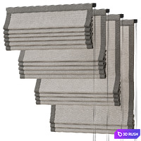 Roman curtains 5 3D Model Vray, Corona