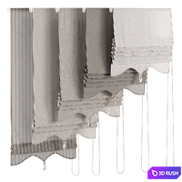Roman curtain with tassel 005 KM 3D Model Corona