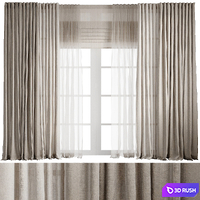 Curtains 9 3D Model Corona