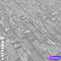 Set of four granite paving textures 7196 3D Model Vray, Corona