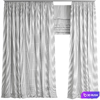 Curtain 61/ Herringbone Curtains 3D Model Corona