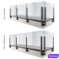 Railing-03 3D Model Vray, Corona