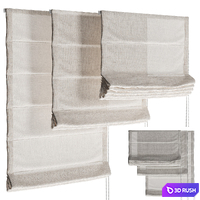 Roman blinds 33 3D Model Corona
