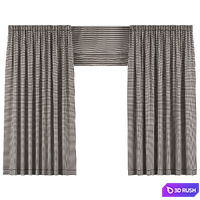 Curtains 3D Model Corona