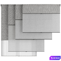 Double roller blinds 38 (1500mm) 3D Model Corona