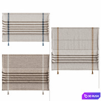 Roman blind with tassels 3D Model Corona