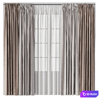 Curtains 18 3D Model Vray, Corona