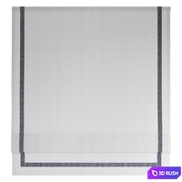 Roman Curtains 199 | Sheer Fabric | Roman Shades with Ribbon 3D Model Vray, Corona