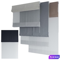 Roman Curtains 195 | Dual Roman Shades | day and night