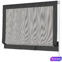 Roman Curtains 185 | Larkbury Curtains | Stripe and Silk 3D Model Vray, Corona