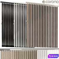 Roller blinds Vertical, Roller blinds 3D Model Corona