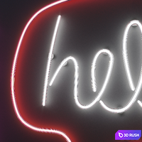 Neon Set 13 3D Model Corona