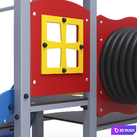 Children playground 3D Model Vray, Corona