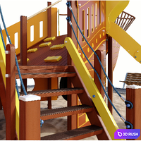 Children playground ship. Boat. Sailboat 3D Model Vray, Corona