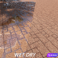 Paving Belpasso tile 00 HR 3D Model Corona