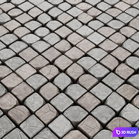 Cube stone granite decoration / Stone cubes for decoration. (Paving stones) 3D Model Vray