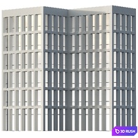 Parts of facades 3D Model Vray, Corona