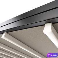 Motorized Pergola 6a 3D Model Vray