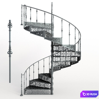 Stairs 3D Model Vray