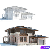 Cottage 3D Model Vray