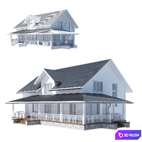 Cottage 3D Model Vray