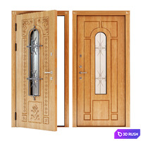Entrance doors Lazio Steel Line 3D Model Vray