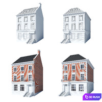 Townhouse 3D Model Vray