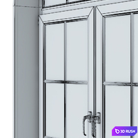 Arched window 3D Model Vray, Corona