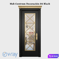Msk Centrum Decoración 04 Black 3D Model Vray