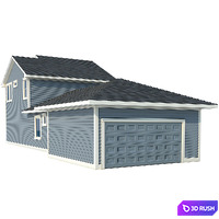 US House 01 3D Model Vray