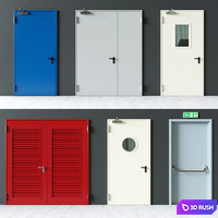 Fire doors from Novoferm Elite + 3D Model Corona