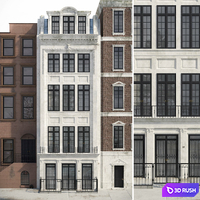 Classic facade 3D Model Corona