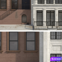 Classic facade 3D Model Corona