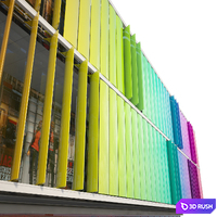 Facade Lamella contest 3D Model Vray
