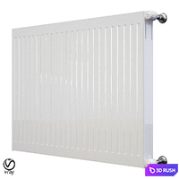 The steel radiator 3D Model Vray