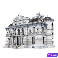 Classic facade 3D Model Corona