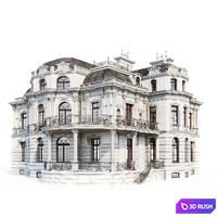 Classic facade 3D Model Corona