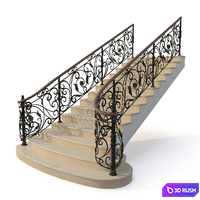 Railing_1211 3D Model Vray