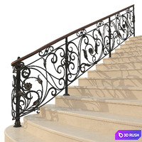 Railing_1211 3D Model Vray
