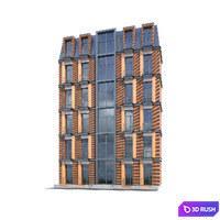 Building 3D Model Vray, Corona