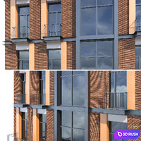 Building 3D Model Vray, Corona
