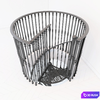 Spiral staircase Modus 3D Model Vray