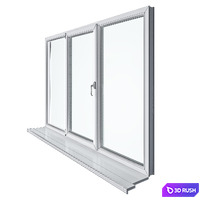 Window Set 2 3D Model Vray