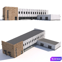 Auto shop with one hundred 3D Model Vray