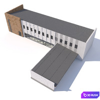 Auto shop with one hundred 3D Model Vray