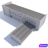 Auto shop with one hundred 3D Model Vray