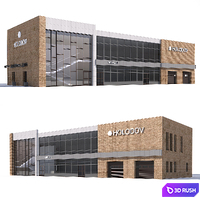 Two-story store 3D Model Vray