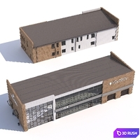 Two-story store 3D Model Vray