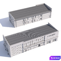 Two-story store 3D Model Vray