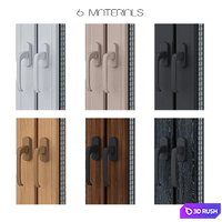 Window Set 3 3D Model Vray